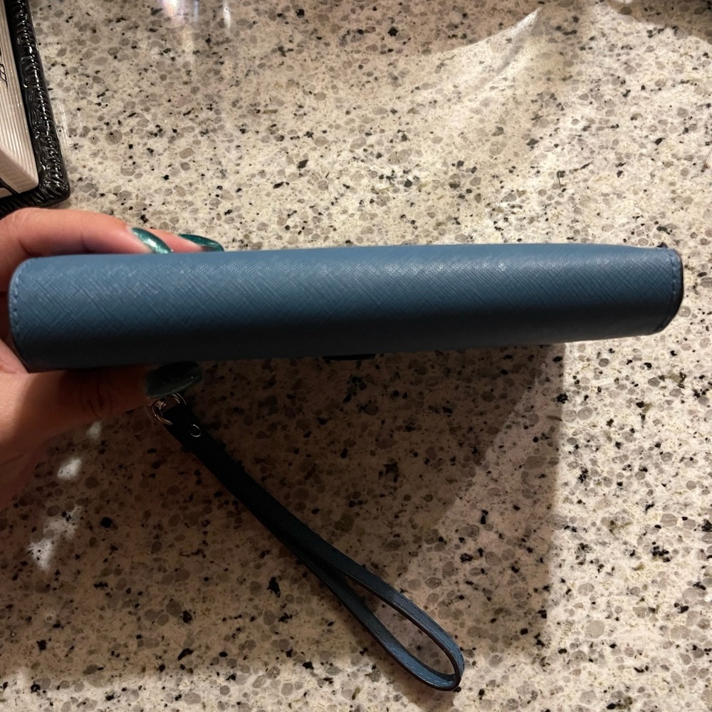 Michael Kors Blue Wristlet Wallet - Picture 4 of 13